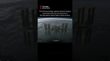 This is SpaceX’s Dragon approaching the International Space Station #space