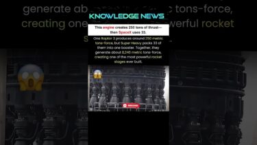 One Rocket Engine Creates 250 Tons of Thrust… SpaceX Uses 33🚀#shorts