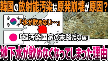 【ゆっくり解説】なぜ韓国の地下水は飲めなくなってしまったのか？原発崩壊が放射能汚染の原因？