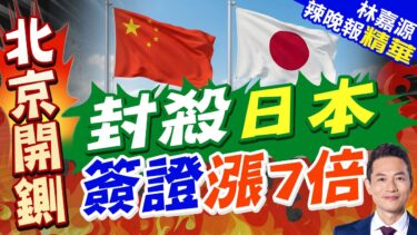 中國反制調漲日人赴華簽證費7.4倍！落實「對等原則」回擊日本外交關卡｜封殺日本 簽證漲7倍｜郭正亮.介文汲.張延廷深度剖析?【林嘉源辣晚報】精華版