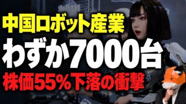 中国ロボット株55％下落！世界販売わずか7000台…巨額投資の裏で何が起きたのか？