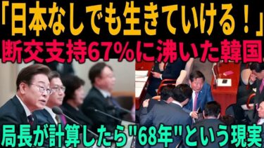 海外の反応 「日本と縁を切れば、韓国は独り立ちできる！」国民の67%が賛成した断交論→電卓を叩いた瞬間に現れた＂68年＂という残酷な答え