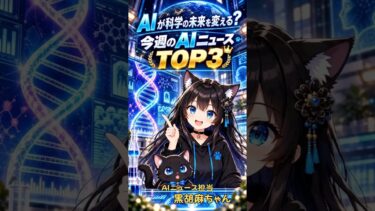 【AIニュースTOP3】量子AI・Gemini・生命科学AI！今週の注目ニュース3選🐈‍⬛ #Shorts