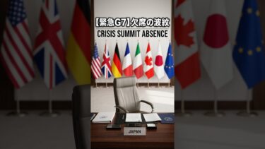 日本の首相、緊急サミット欠席で乾杯!? 国際問題勃発 / Japanese PM Skipped Urgent G7 for a Party!?